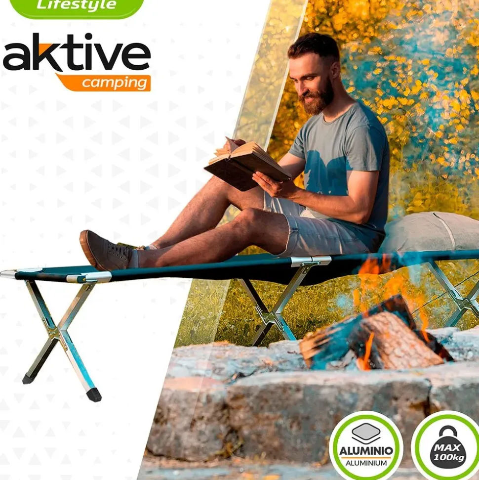 Aktive Cama de camping 190x64 cm