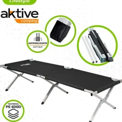 Aktive Cama de camping 190x64 cm