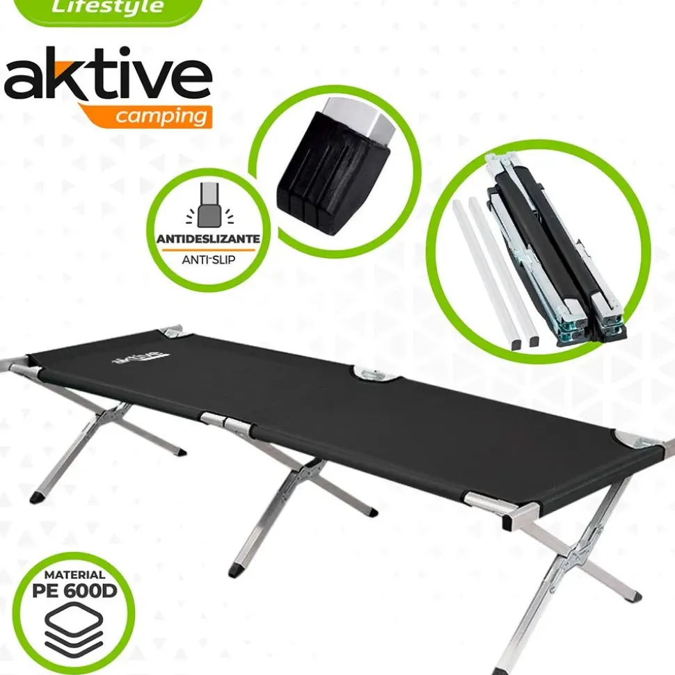 Aktive Cama de camping 190x64 cm