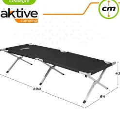Aktive Cama de camping 190x64 cm
