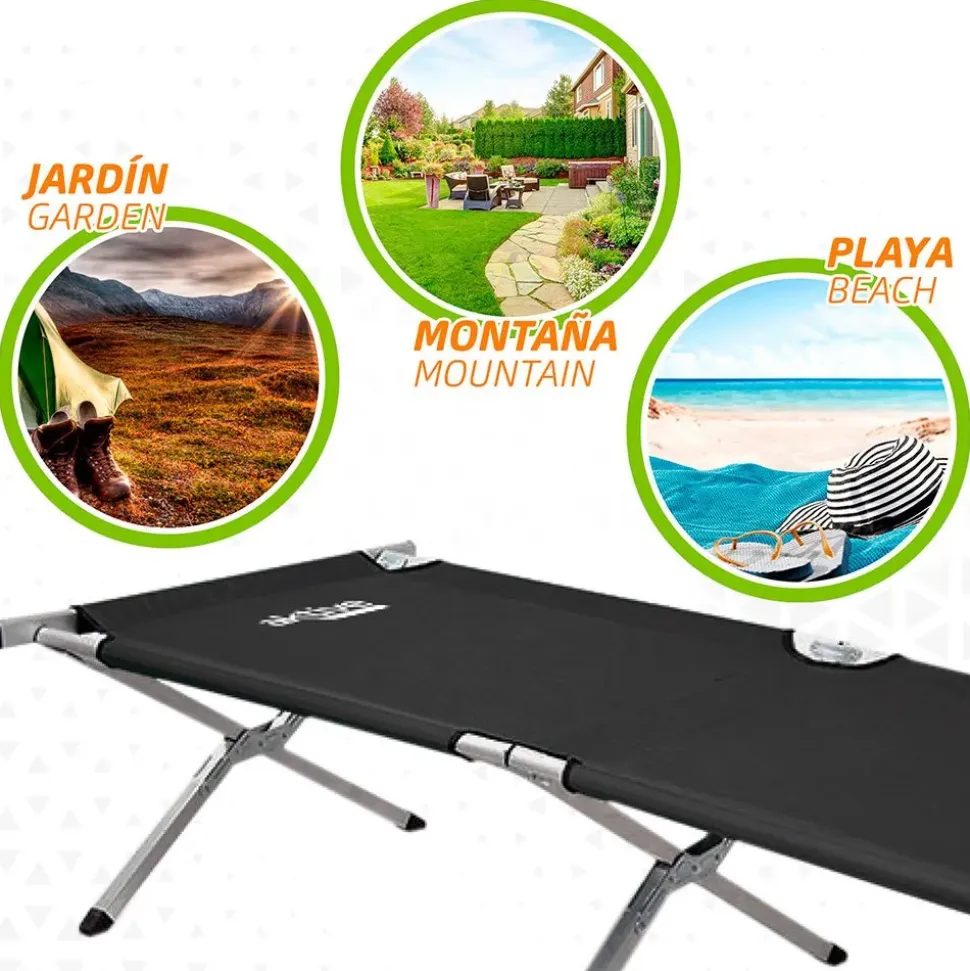 Aktive Cama de camping 190x64 cm