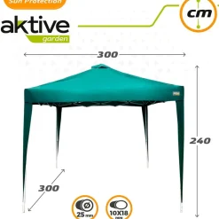 Aktive Cenador plegable Max Air con ventilación de chimenea