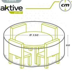 Aktive Funda Protectora Impermeable para Mesa Redonda