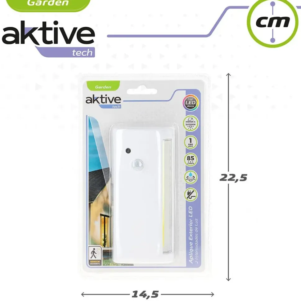 Aktive Lámpara LED impermeable para jardín Tech