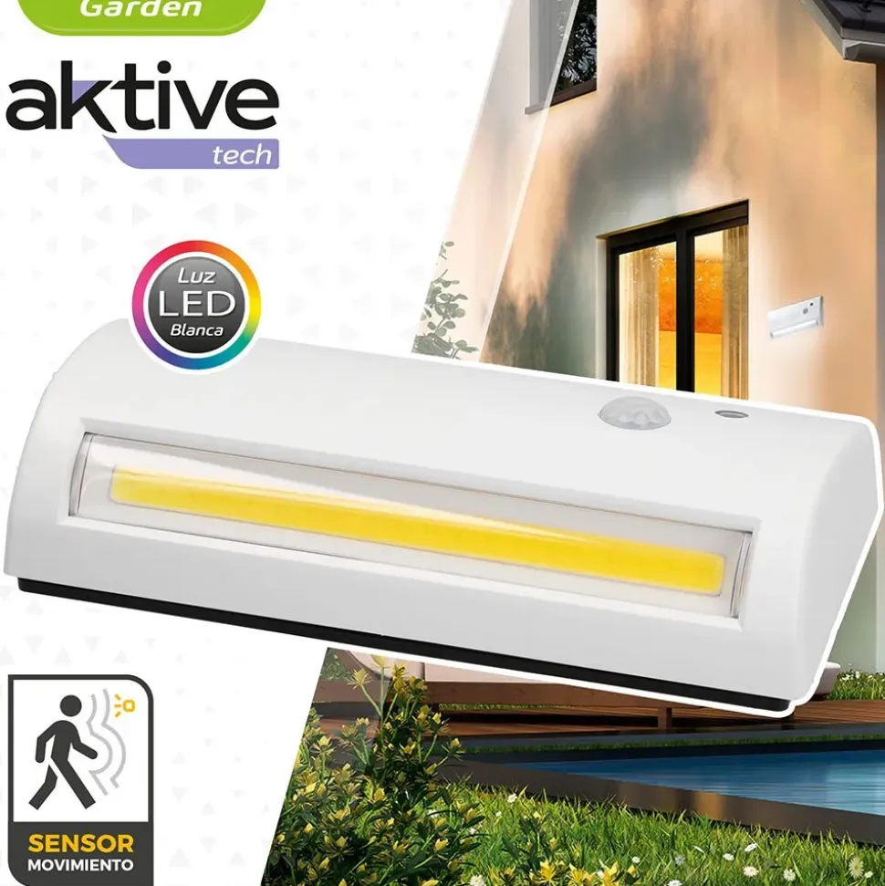 Aktive Lámpara LED impermeable para jardín Tech