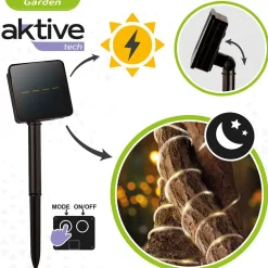 Aktive Manguera solar con tiras LED