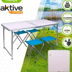 Aktive Mesa con taburete 120x60x70 cm