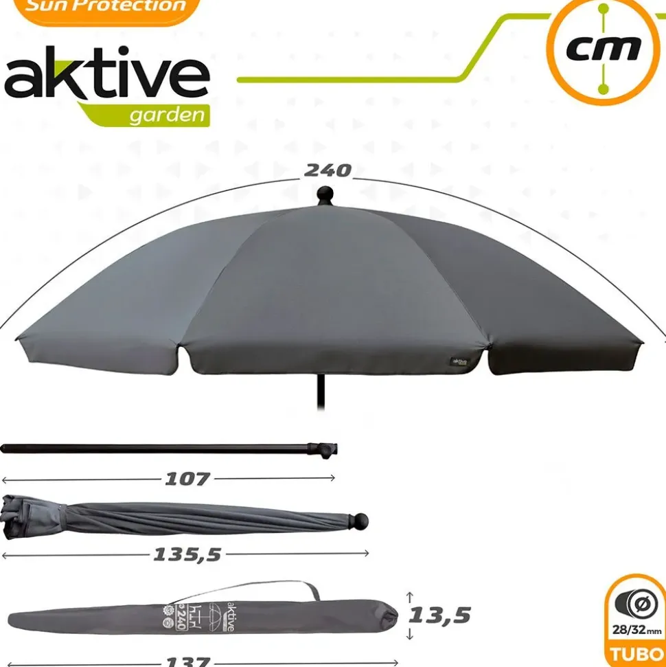Aktive Paraguas con protección UV 240 cm