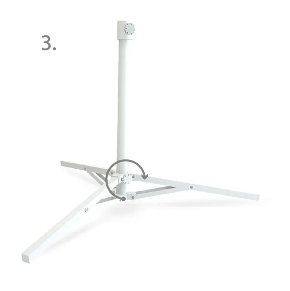 Aktive Pie de sombrilla plegable de 3 patas