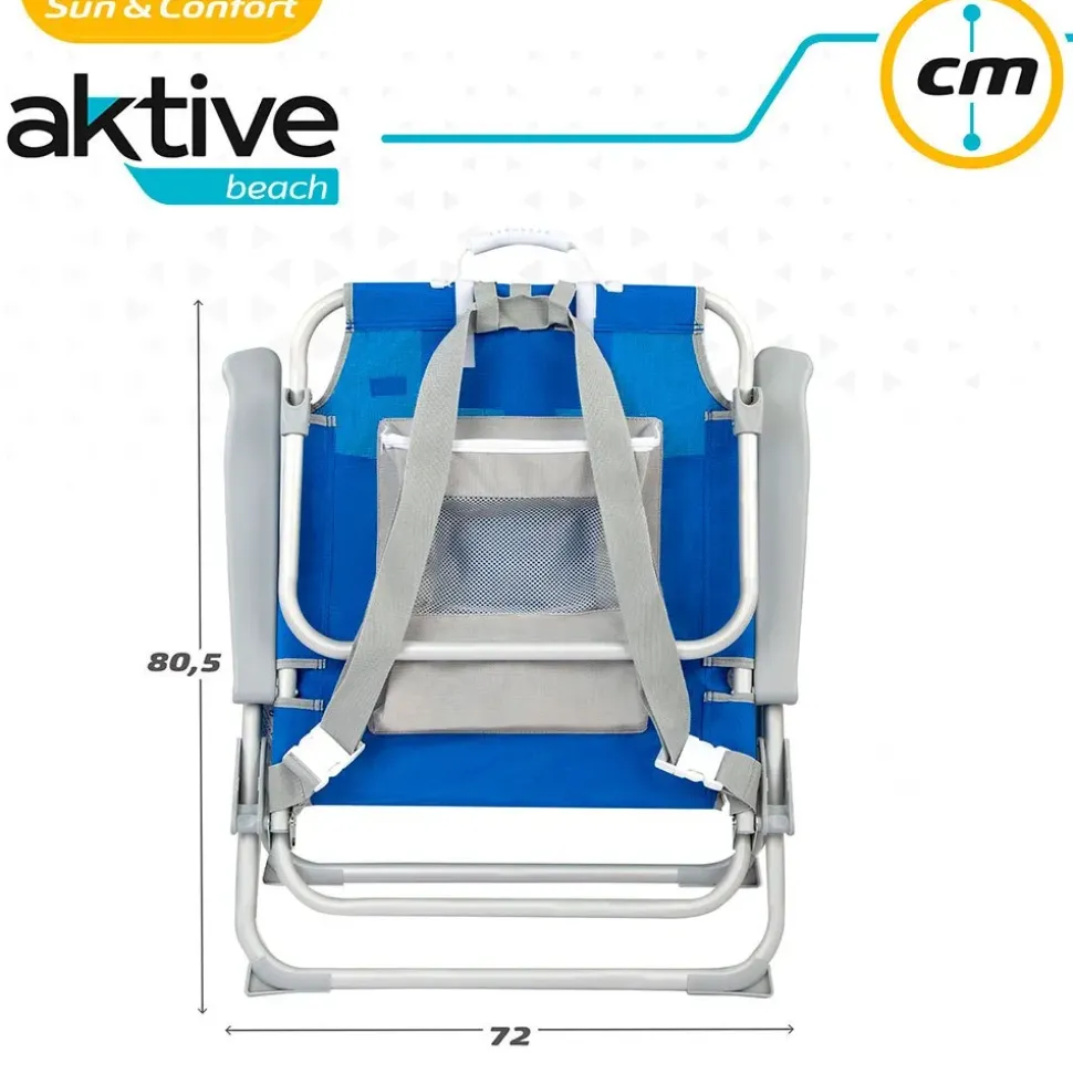 Aktive Silla de Playa con Mochila XXL