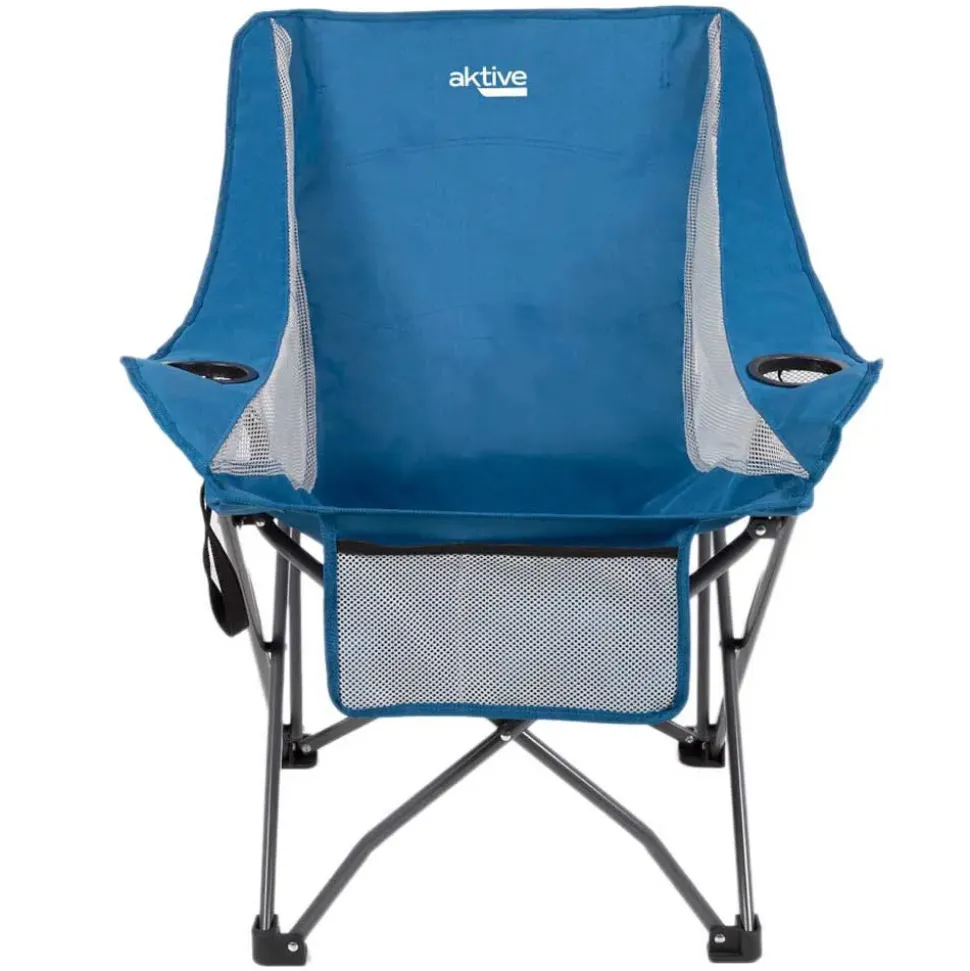 Aktive Silla Folding Camping With Cup Holder & Pocket