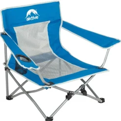 Aktive Silla plegable baja Acero 46x46x60 cm