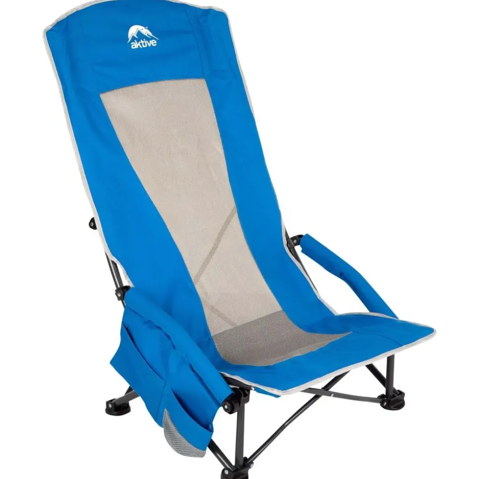 Aktive Silla plegable de aluminio baja 56x46x94 cm
