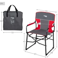 Aktive Silla plegable de director 57x49x92 cm