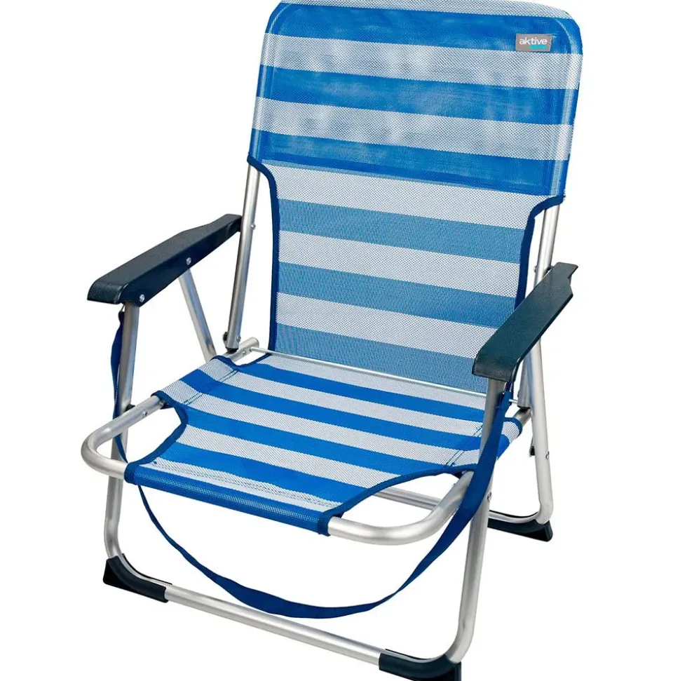 Aktive Silla plegable fija de aluminio 55x35x72 cm