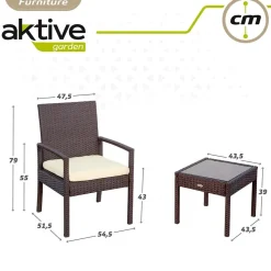 Aktive 2 Sillones Con Mesas