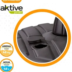 Aktive -Sombrilla base 42kg 57x56x40 cm