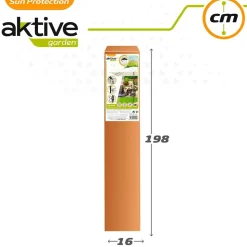Aktive Sombrilla cuadrada con protección UV para poste alto Aluminio 270x270 cm 38 mm 260 cm
