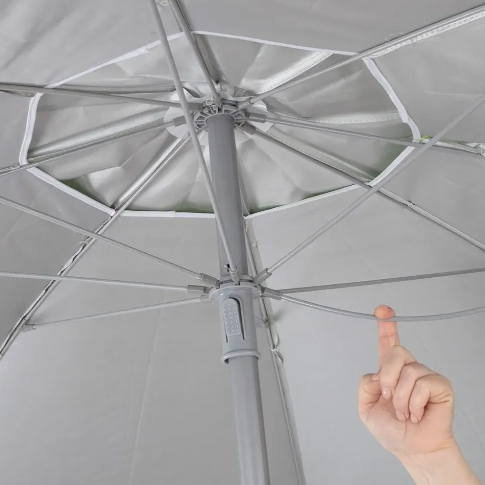 Aktive Sombrilla de playa Inclinable con protección UV50 180 cm