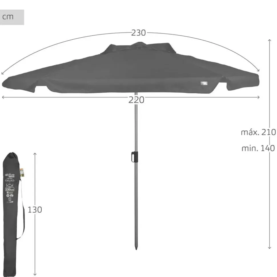Aktive Sombrilla hexagonal UV50 230 cm