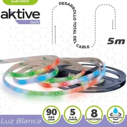Aktive Tiras LED solares multicolores autoadhesivas