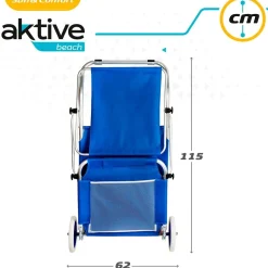 Aktive Tumbona plegable para playa 2 en 1 6x117x6 cm
