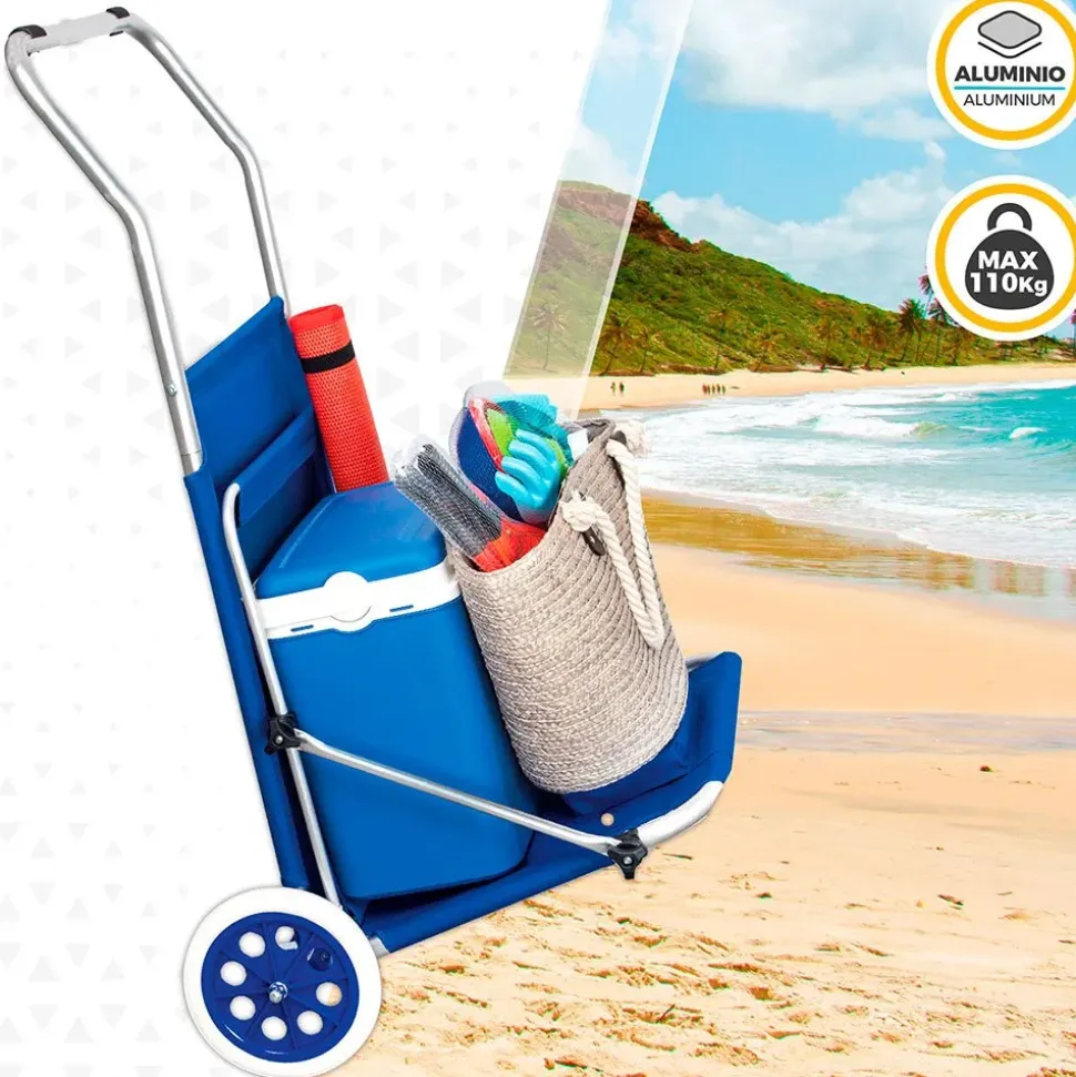 Aktive Tumbona plegable para playa 2 en 1 6x117x6 cm