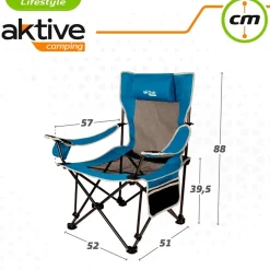 Aktive Tumbona 62x168x95 cm reacondicionado