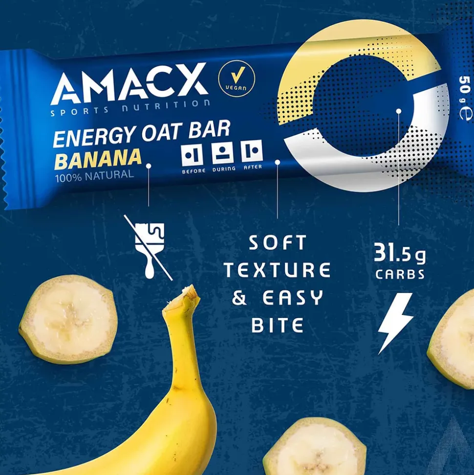 Amacx Barrita energética Plátano Avena 50g