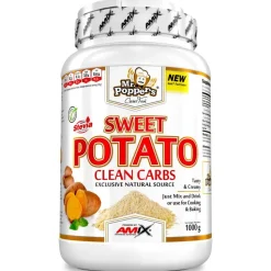 Amix Harina Mt Poppers Clean Carbs 1kg Chocolate Blanco Patata Dulce