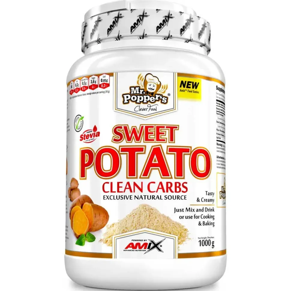 Amix Harina Mt Poppers Clean Carbs 1kg Galletas Patata Dulce