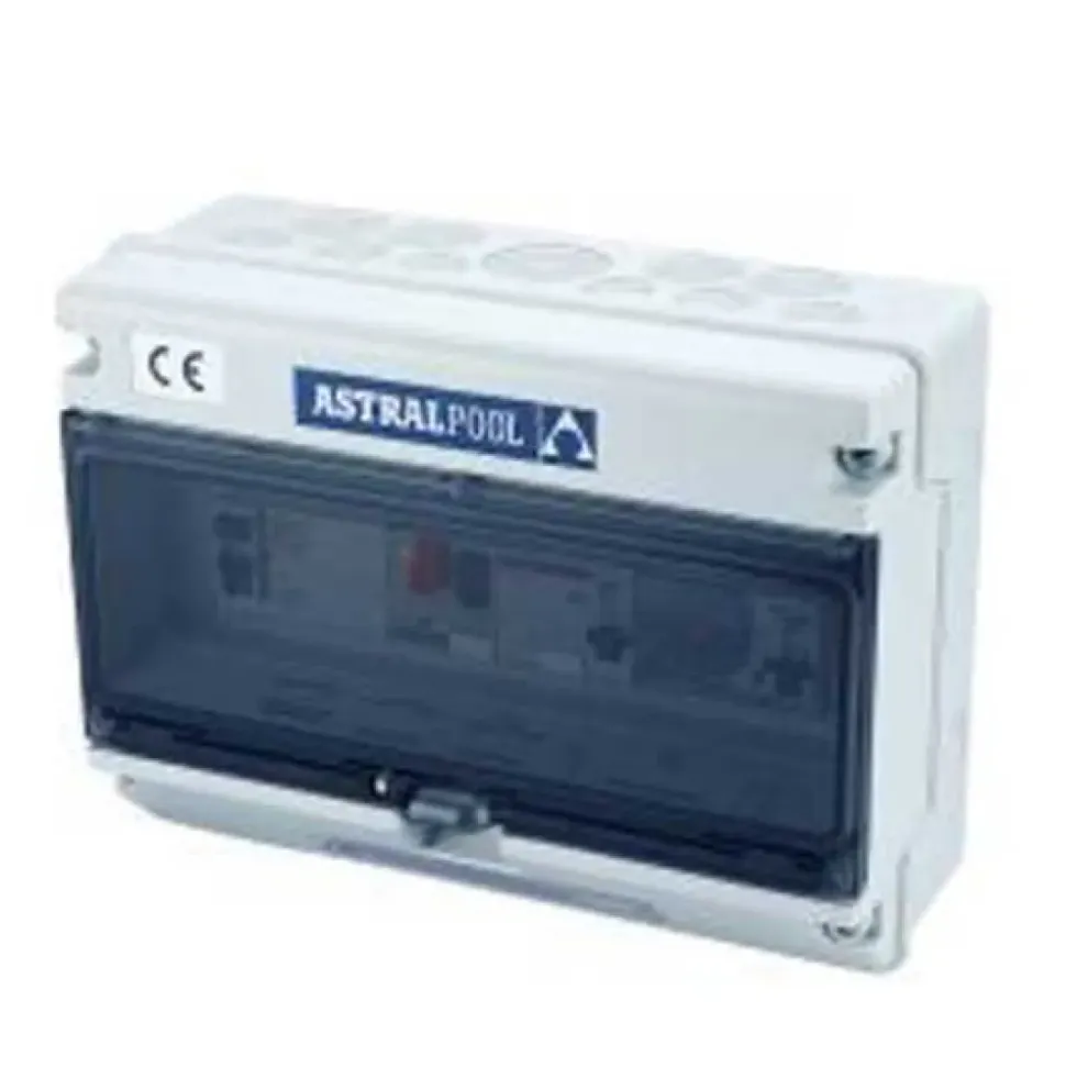 Astralpool 25726 Caja de control tipo B para bombas protección contra sobrecargas y luz subacuática con protección diferencial