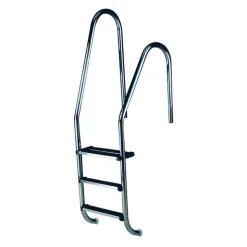 Astralpool Escalera de piscina estándar AIXI316 de 1 peldaño + 1 peldaño doble de seguridad no simétrico