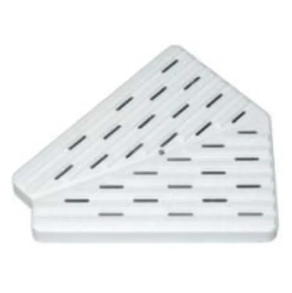 Astralpool Placa polipropileno para esquina de canal rebosadero 22394 45º h35mm L340mm L1_335mm