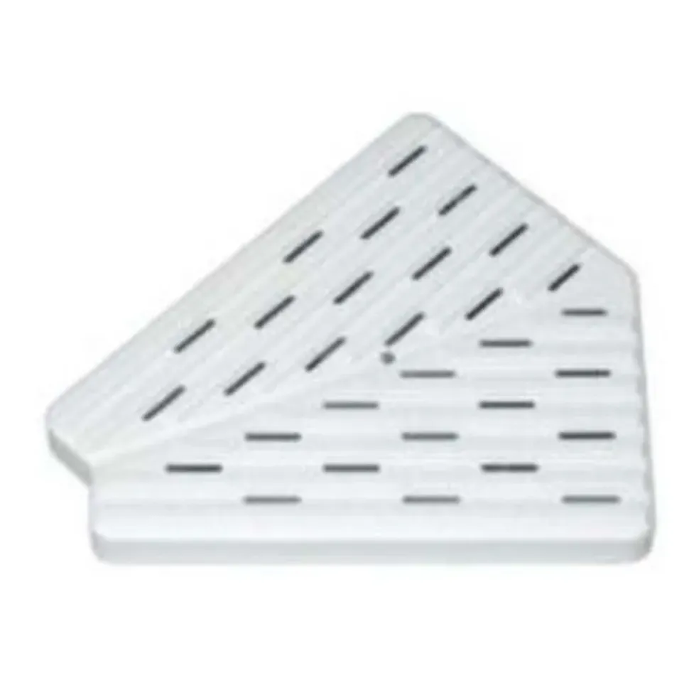 Astralpool Placa polipropileno para esquina de canal rebosadero 22392 45º h35mm L250mm L1_245mm