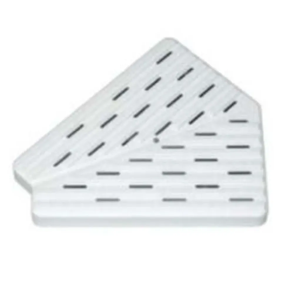 Astralpool Placa polipropileno para esquina de canal rebosadero 22390 45º h22mm L340mm L1_335mm