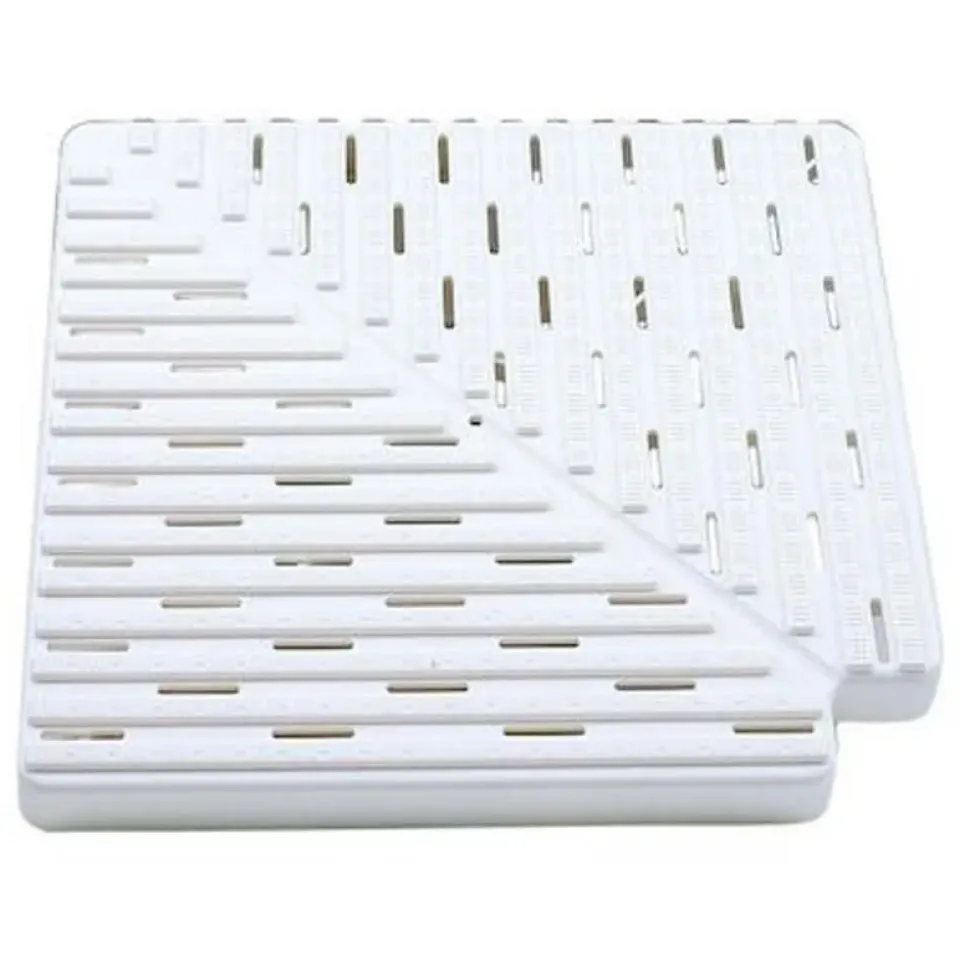 Astralpool Placa polipropileno para esquina de canal rebosadero 22386 90º h35mm L340mm L1_335mm