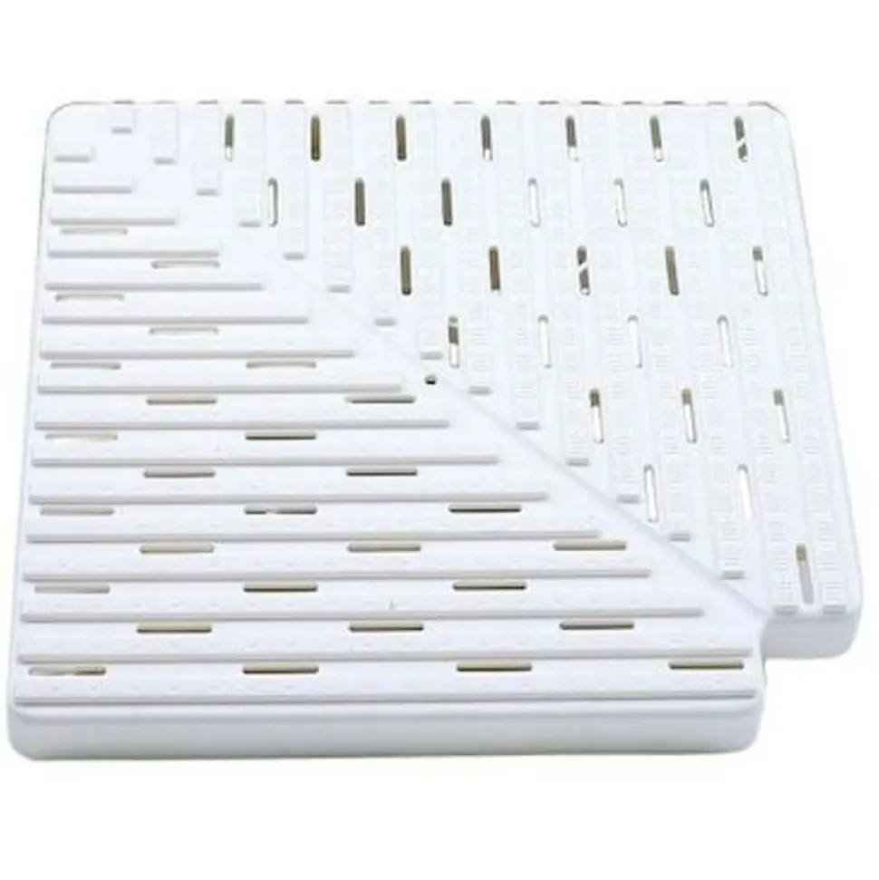 Astralpool Placa polipropileno para esquina de canal rebosadero 22385 90º h35mm L300mm L1_295mm