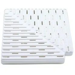 Astralpool Placa polipropileno para esquina de canal rebosadero 22382 90º h22mm L340mm L1_335mm