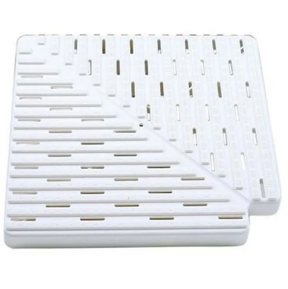 Astralpool Placa polipropileno para esquina de canal rebosadero 22382 90º h22mm L340mm L1_335mm