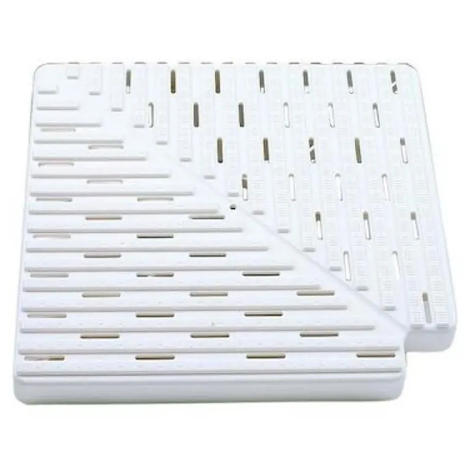 Astralpool Placa polipropileno para esquina de canal rebosadero 22381 90º h22mm L300mm L1_295mm