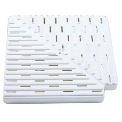 Astralpool Placa polipropileno para esquina de canal rebosadero 22384 90º h35mm L250mm L1_245mm