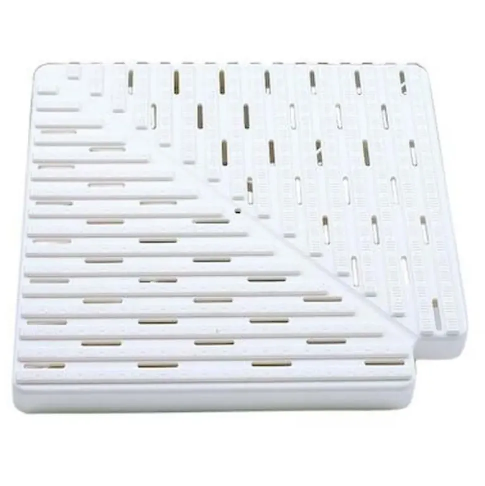 Astralpool Placa polipropileno para esquina de canal rebosadero 22384 90º h35mm L250mm L1_245mm