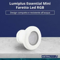 Astralpool Proyector 76683 Essential Mini RGB Quick Coupling For Wall Bushing Mounted