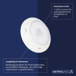 Astralpool Proyector 64341 LumiPlus Essential Rapid RGB RC1100 For Liner Pool