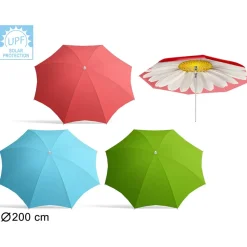 Atosa Parasol de Metal Orientable 3 Nylon Surtido 22/25 mm 200 cm