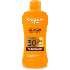 Babaria Leche Solar Bronceadora de Aloe SPF 30 200Ml