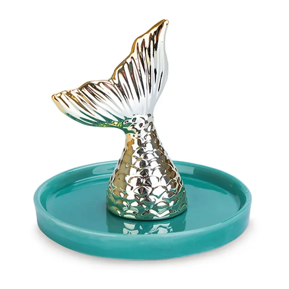 Balvi Colgador de Anillos de Porcelana Nayade Oro