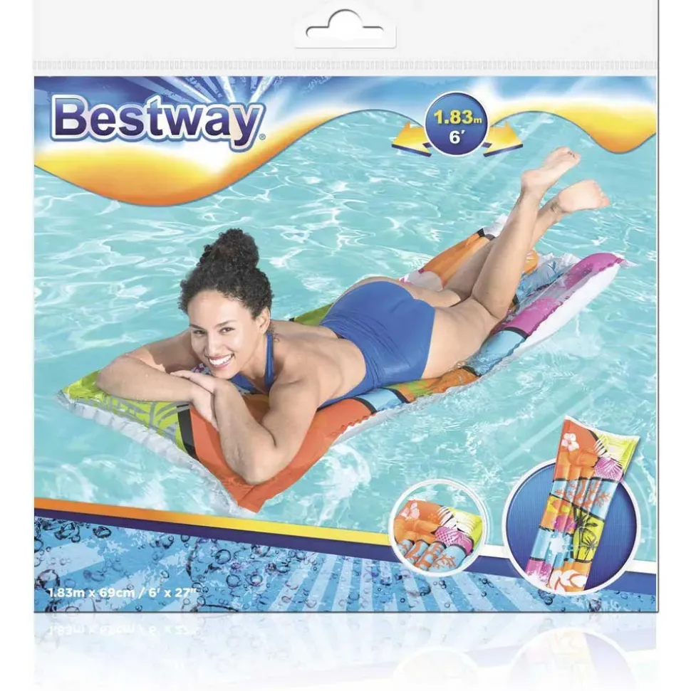 Bestway Colchoneta de aire para piscina Fashion Surtido