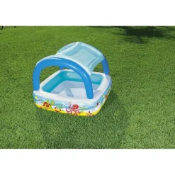 Bestway Con piscina inflable cuadrada con toldo 147x147x122 cm